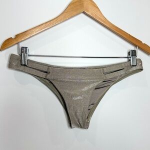Vitamin A Silver Hipster Bikini Bottom (S)